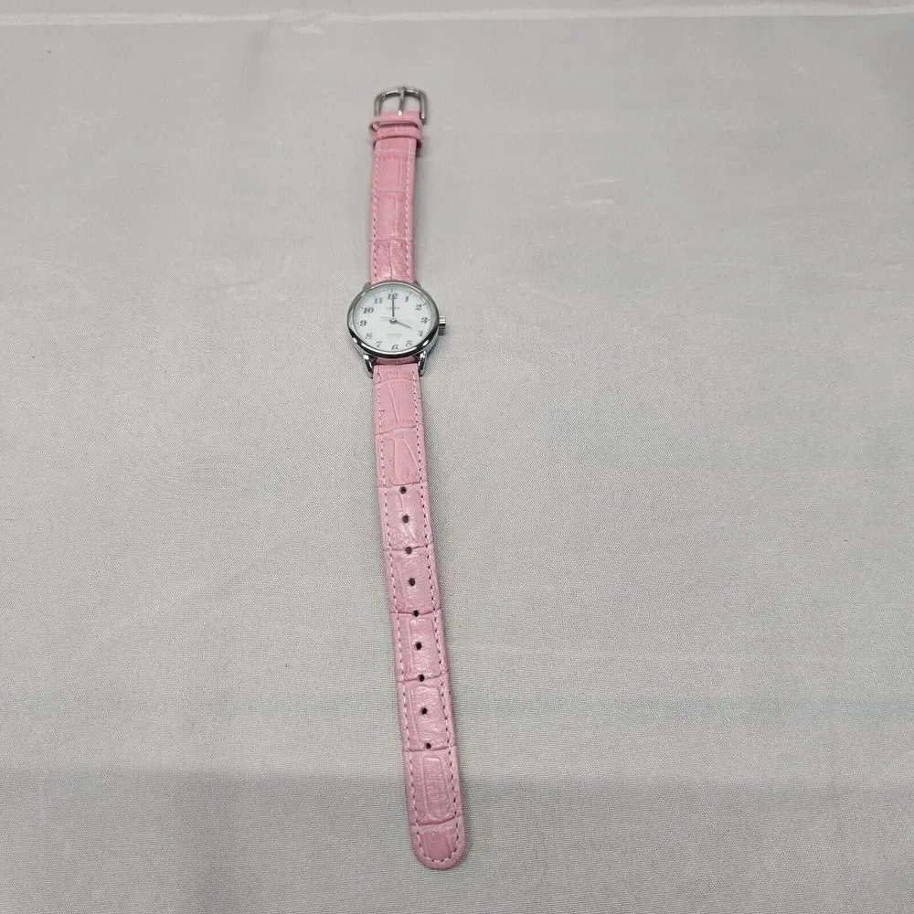 Timex Indiglo women's watch. Classic‎ style face. Pink band Needs Battery